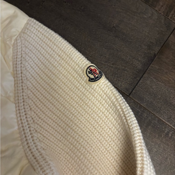 Moncler down panel virgin wool cardigan jacket - Picture 6 of 7